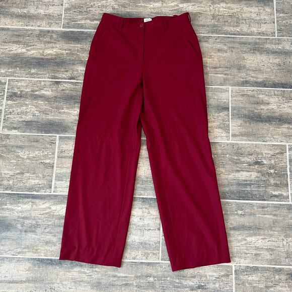 Vintage 90s Armani Collezioni Red Wool Blend Trousers Pants Italy Quiet Luxury - Picture 6 of 14